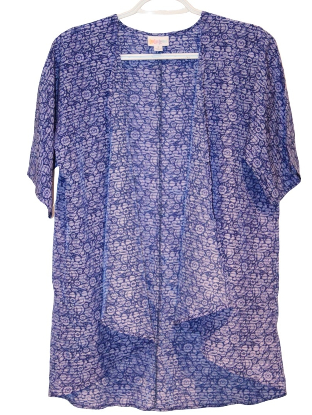 2/$30 🏷 Lularoe Purple Pattern Bianka Kimono Size 3 (10-14)